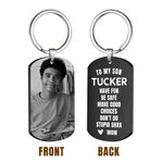 Personalised Heartfelt Reminder Photo Keychain Bag Tag with Name and Text Birthday Christmas Gift for Family Friends