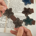 Clip marcapáginas magnético de cuero de PU personalizado con estrella y nombre grabado Regalo de vuelta al cole para los amantes de los libros Ratones de biblioteca
