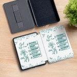 Personalized Toile De Jouy Birth Flower Bible Chapter Name Kindle Case for Multiple Models Christmas  Birthday Gift for Book Lover Bookworm