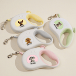 Personalized Cute 3D Cartoon Dog Leash with Name Outdoor Accessories Pet Party Christmas Birthday Gift for Pet Owners