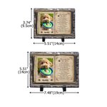 Personalized Book Design Pet Memorial Photo Garden Stone with Name Courtyard Decor Pet Keepsake Gift for Pet Owners Garden Lovers