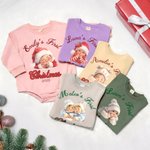 Personalised Adorable Baby 100% Cotton Baby Bodysuit with Name Baby Shower Christmas Gift for Babies Newborns