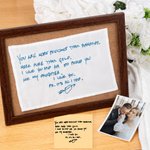 Personalised Something Blue Embroidered Wedding Dress Label with Blessing Message Wedding Gift for Bride Daughter