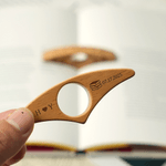 Personalized Minimalist Book Olive Branch Wooden Book Page Holder with Engraved Initial and Date Christmas Birthday Gift for Bookworms Couples