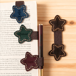Clip marcapáginas magnético de cuero de PU personalizado con estrella y nombre grabado Regalo de vuelta al cole para los amantes de los libros Ratones de biblioteca