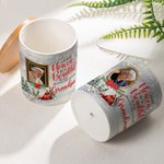 Personalised Photo Frame Design Ceramic Plant Pot with Bamboo Base and Title Sympathy Memorial Gift for Loss of Loved One