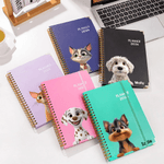 Personalized Multiple 3D Pet Characters 2026 Planner Spiral A5 Notebook with Name and Weekly Monthly Planner Birthday Gift for Pet Lovers Friends