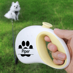 Personalized Paw Dog Leash with Name Outdoor Accessories Pet Party Christmas Birthday Gift for Pet Owners