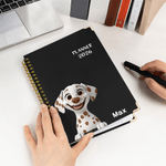 Personalized Multiple 3D Pet Characters 2026 Planner Spiral A5 Notebook with Name and Weekly Monthly Planner Birthday Gift for Pet Lovers Friends