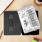 Personalized Toile De Jouy Birth Flower Bible Chapter Name Kindle Case for Multiple Models Christmas  Birthday Gift for Book Lover Bookworm