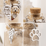Personalized Photo Heart Shape Tag Pet Hair Storage Bottle with Name Sympathy Memorial Gift for Loss of Pet