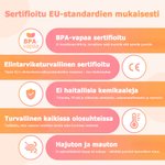 Personoitu söpö sarjakuvahahmo 475 ml vesipullo nimellä ja päivämäärällä lahja kukkaneidoille ja sormuspojille