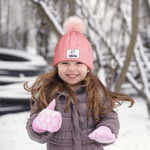 Bonnet de bonnet personnalisé avec nom pour animaux rieurs multicolores Accessoires d'hiver Cadeau d'anniversaire de Noël pour garçons filles