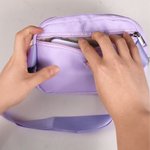 Personalized Cartoon Cheerleader Name Waterproof Crossbody Waist Bag with Adjustable Strap Birthday Gift for Women Girls