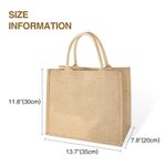 Personalized Watercolour Style Flower Large Jute Tote Bag with Name Travel Party Birthday Gift for Women