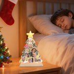 Personalized Star Christmas Tree Acrylic Ornament with 4-8 Photos Home Decor Christmas Gift for Family Friends