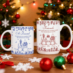 Personalized We Never Walk Alone 2-5 Characters Retro Ceramic Mug with Names Christmas Birthday Gift for Best Friend Bridesmaid