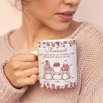 Personalized We Never Walk Alone 2-5 Characters Retro Ceramic Mug with Names Christmas Birthday Gift for Best Friend Bridesmaid
