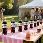 Personalised Inspired Cola Stickers Bottle Labels with Name and Text Set of 20 Christmas Funny Gifts for Friend Family