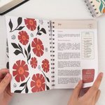 Personalized The Bible In A Year A 52-Week Journal with Name Bible Study Guide Christmas Religious Gift  for Women Christians