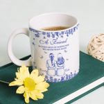 Personalized We Never Walk Alone 2-5 Characters Retro Ceramic Mug with Names Christmas Birthday Gift for Best Friend Bridesmaid