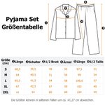 Personalisiertes Toile De Jouy Damen Pyjama-Set mit Initiale für Alltag Weihnachten Geburtstag Geschenk