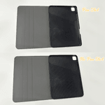 Personalised Vintage Library Card Reading Cartoon Character Pad Case Protective Cover for iPad with Name Christmas Birthday Gift for Women Men