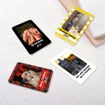 Personalised 1-2 Photos Frame Style Multicolor Fridge Magnet with Text Home Decor Birthday Christmas Gift for Couples Family Pet Lovers