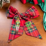 Cascanueces de Navidad Personalizado Faja Corona con Bordado Inicial Decoración para el Hogar Regalo de Navidad para Amigos de la Familia