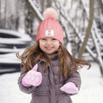 Personalized Cartoon Animals Cute Pom-Pom Soft Knitted Beanie Hat with Name Winter Accessory Birthday Christmas Gift for Boys Girls