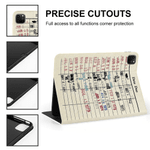 Personalised Vintage Library Card Reading Cartoon Character Pad Case Protective Cover for iPad with Name Christmas Birthday Gift for Women Men