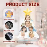 Personalized Star Christmas Tree Acrylic Ornament with 4-8 Photos Home Decor Christmas Gift for Family Friends
