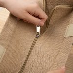 Personalized Watercolour Style Flower Large Jute Tote Bag with Name Travel Party Birthday Gift for Women