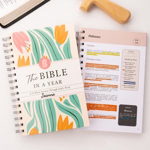 Personalised The Bible In A Year A 52-Week Journal with Name Bible Study Guide Christmas Religious Gift  for Women Christians