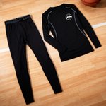 Personalised Skiing Ice Hockey Sports Theme Moisture-Wicking Thermal Functional Underwear Suit with Name Birthday Daily Wear Gift for Boys Girls