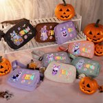 Personalizado lindo fantasma de neón impermeable Crossbody riñonera bolsa de cintura con correa ajustable cumpleaños regalo de Halloween para las mujeres niñas