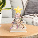 Personalized Star Christmas Tree Acrylic Ornament with 4-8 Photos Home Decor Christmas Gift for Family Friends