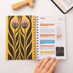 Personalized The Bible In A Year A 52-Week Journal with Name Bible Study Guide Christmas Religious Gift  for Women Christians