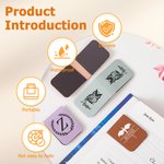 Marque-page magnétique en cuir PU avec nom et initiales Cadeau d'anniversaire pour les amoureux du livre