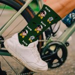 Cara personalizada Foto Suave transpirable tobillo medio de la mitad de la rodilla-alta calcetines con nombre Cumpleaños Aniversario Regalo para amigos de la familia