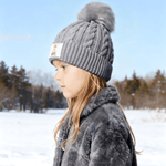 Personalized Cartoon Animals Cute Pom-Pom Soft Knitted Beanie Hat with Name Winter Accessory Birthday Christmas Gift for Boys Girls