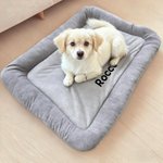 Personalized 3D Cartoon Dog Soft Pet Bed Mat with Name Indoor Outdoor Activities Pet Party Birthday Gift for Pet Owners Lovers