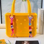 Personalized Multicolour Letter Bead Handmade Braided Bag Charm with Name Birthday Christmas Gift for Kids