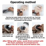 Gepersonaliseerde Schattige Dier 1 liter warm water fles deksel met naam Home Warmte Reizen Verjaardag Kerstcadeau voor kinderen vrienden