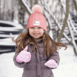 Personlig flerfärgad snögubbe ren jultomten söt Pom-Pom mjuk stickad mössa med namn vintertillbehör födelsedagspresent för pojkar flickor