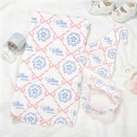 Couverture de Nid d'ange Rose Personnalisée avec Texte Douceur de Douche de Bébé Fille Cadeau de Photographie pour Bébé Nouveau-né