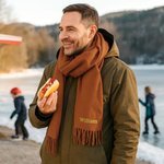 Gepersonaliseerde Superzachte Warme Sjaal met Geboortebloem en Tekst Mode-accessoire Verjaardag Kerstcadeau voor Koppel en Familie