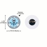 Personalized Acrylic Retractable Skeleton Badge Reel with Text Birthday Christmas Gift for Nurses Doctors