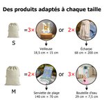 Sac à Cordon Personnalisé avec Personnage Dessin Animé Initiale et Nom Cadeau de Noël pour les Enfants et Famille