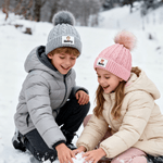 Personalized Cartoon Character Cute Pom-Pom Soft Knitted Beanie Hat with Name Winter Accessory Birthday Gift for Boys Girls